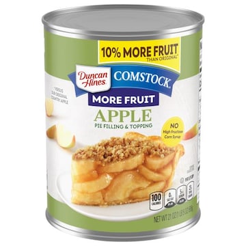 Duncan Hines Comstock Pie Filling & Topping, Apple, More Fruit