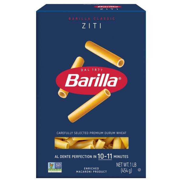 Barilla Ziti - Non-GMO Pasta Made with Durum Wheat Semolina