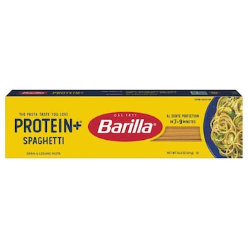 Barilla Protein+ (Plus) Spaghetti Pasta - plant based pasta - Made from Lentils, Chickpeas & Peas - Non-GMO, Kosher & Vegan
