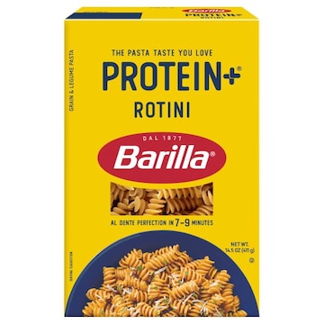 Barilla Protein+ (Plus) Rotini - plant based pasta - Made from Lentils, Chickpeas & Peas - Non-GMO, Kosher Certified and Vegan