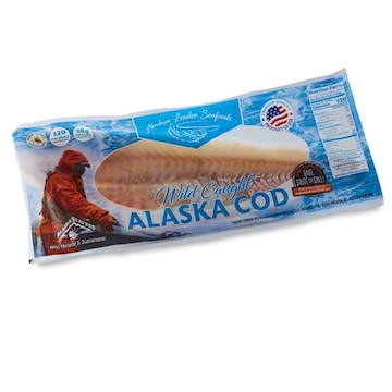 Alaskan Leader Cod Fillets, Wild, Sustainable, Frozen