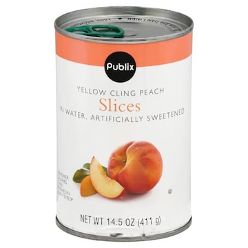 Publix Peach Slices in Water, Yellow Cling