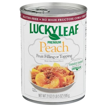 Lucky Leaf Fruit Filling or Topping, Premium, Peach