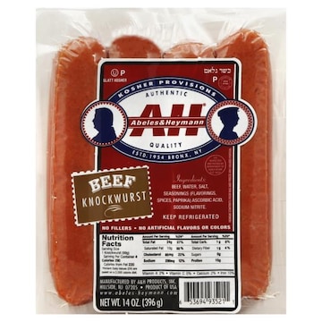 A & H Knockwurst, Beef
