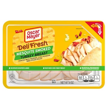 Oscar Mayer Deli Fresh Mesquite Smoked Turkey Breast Sliced Lunch Meat