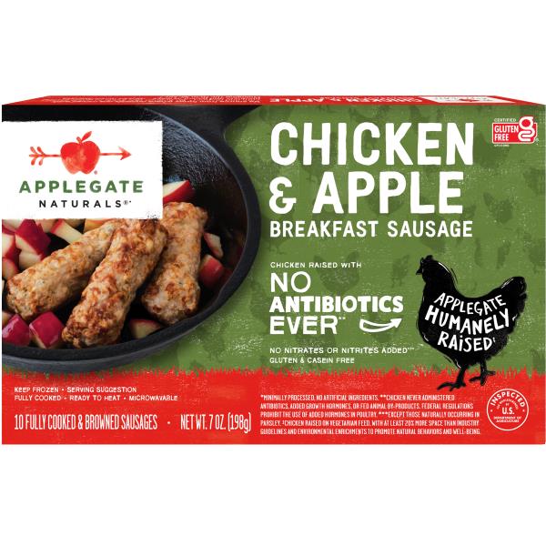 Applegate Naturals Chicken & Apple Breakfast Sausage Links (Frozen