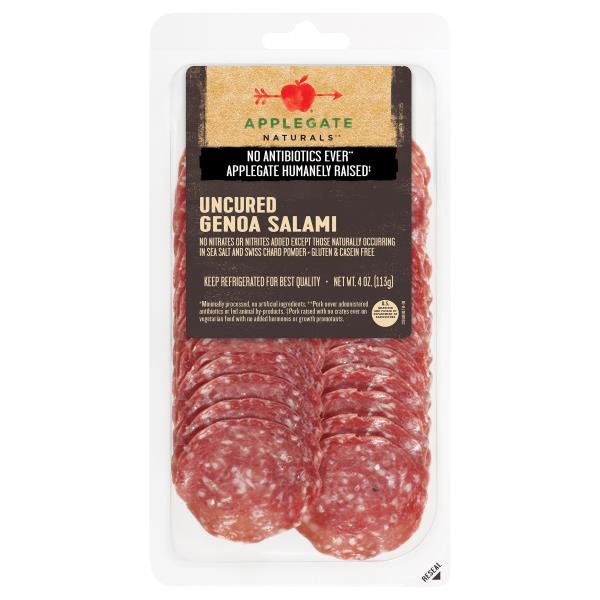 Applegate Naturals Uncured Genoa Salami Sliced Publix Super Markets
