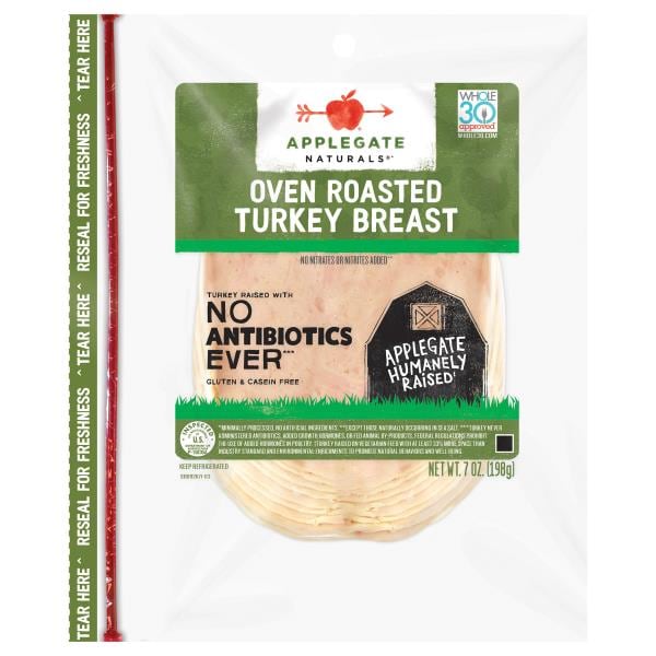 Applegate Naturals Oven Roasted Turkey Breast Sliced Publix Super Markets