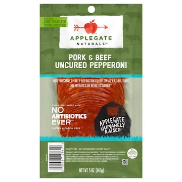 Applegate Naturals Uncured Pork & Beef Pepperoni Sliced