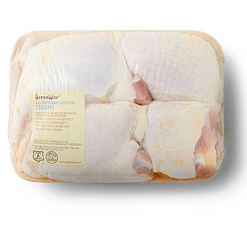 GreenWise Chicken Thighs, Bone-In, USDA Grade A, Raised Without Antibiotics