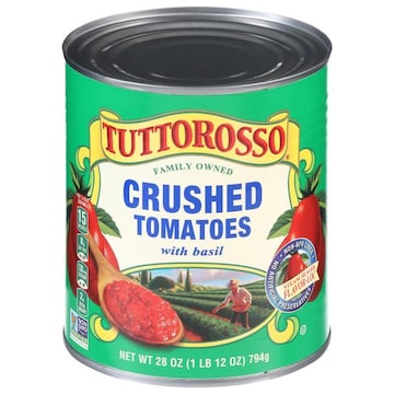 Tuttorosso Tomatoes, with Basil, Crushed