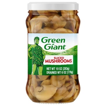Green Giant Mushrooms, Sliced