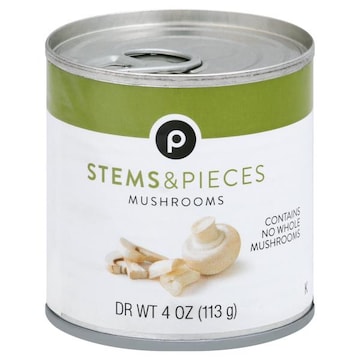 Publix Mushrooms, Stems & Pieces