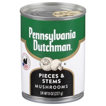 Pennsylvania Dutchman Mushrooms, Pieces & Stems