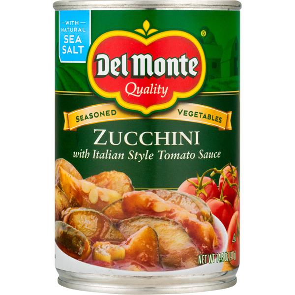 Del Monte Zucchini with Italian Style Tomato Sauce | Publix Super