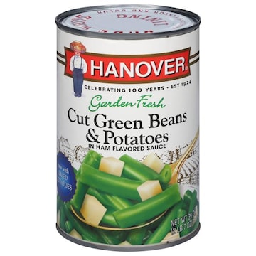 Hanover Cut Green Beans & Potatoes, in Ham Flavored Sauce
