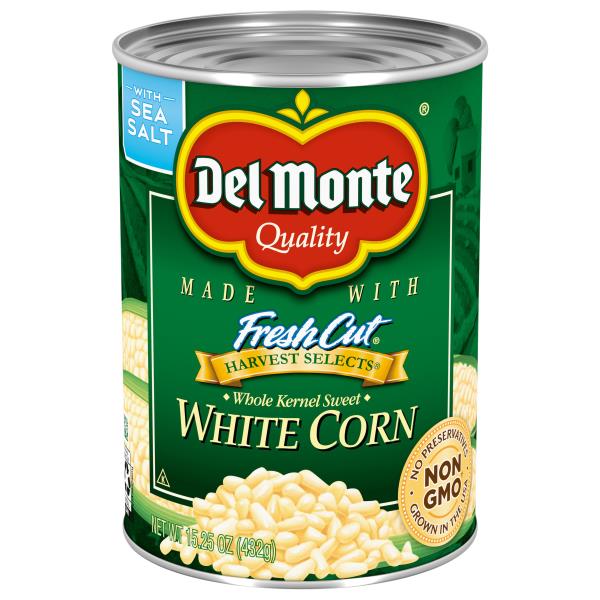 Del Monte Fresh Cut Harvest Selects White Corn, Whole Kernel Sweet