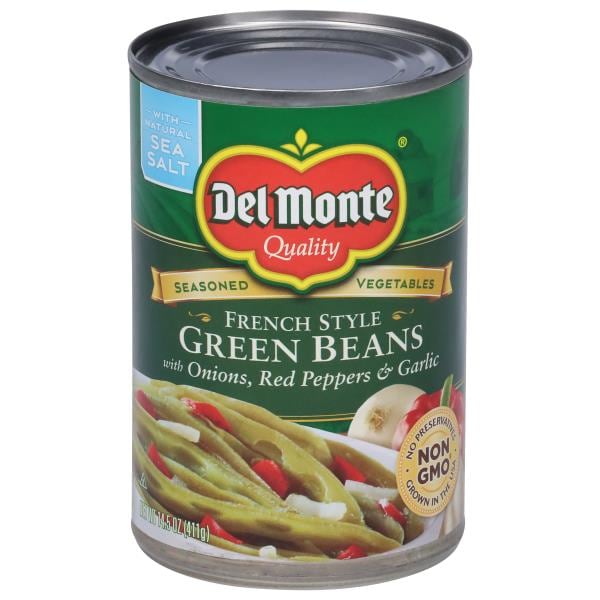 Del Monte Green Beans, French Style, Seasoned Vegetables Publix Super