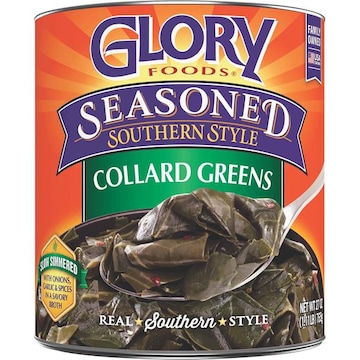 Glory Foods Collard Greens, Southern Style, Seasoned