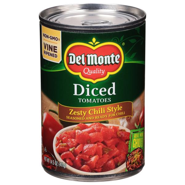 Del Monte Tomatoes, Zesty Chili Style, Diced Publix Super Markets
