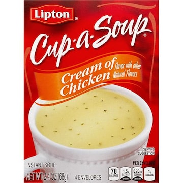 Lipton Cup-a-Soup Instant Soup, Cream of Chicken
