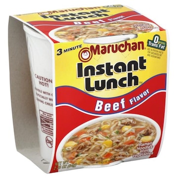 Maruchan Instant Lunch Ramen Noodle Soup, Beef Flavor