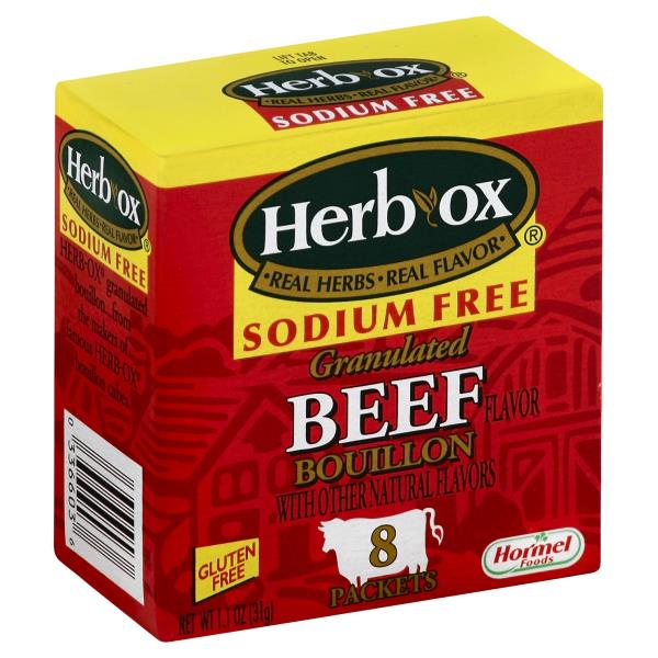 HerbOx Sodium Free Bouillon, Beef Flavor, Granulated Publix Super