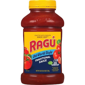 Ragu Old World Style Traditional Sauce, Perfect for Italian Style Meals at Home, 45 OZ
