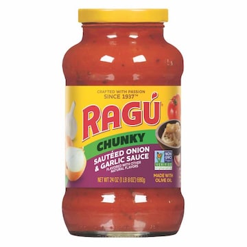 Ragu Chunky Sauteed Onion and Garlic Pasta Sauce with Diced Tomatoes, 24 OZ