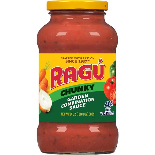 Ragu Chunky Garden Combination Pasta Sauce with Diced Tomatoes