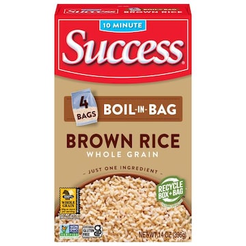 Success Brown Rice, Whole Grain, Boil-in-Bag