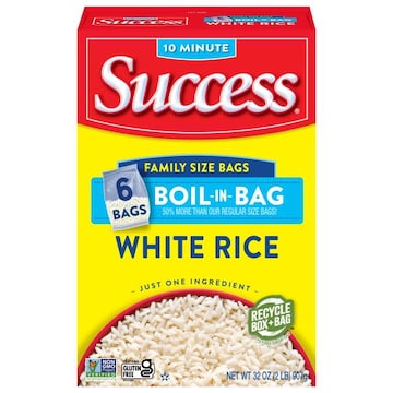 Success White Rice, Boil-in-Bag, Family Size Bags