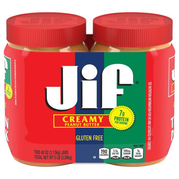 Jif Peanut Butter, Creamy, Twin Pack Publix Super Markets