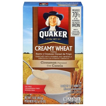 Quaker Creamy Wheat Cinnamon Flavored Cereal