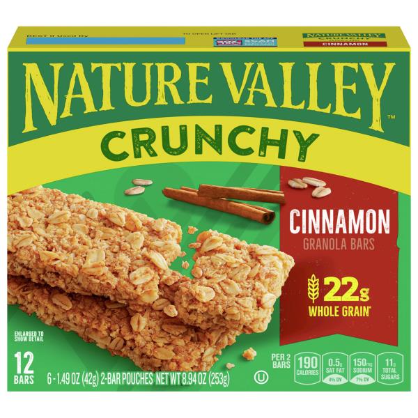 Nature Valley Granola Bars, Cinnamon, Crunchy Publix Super Markets