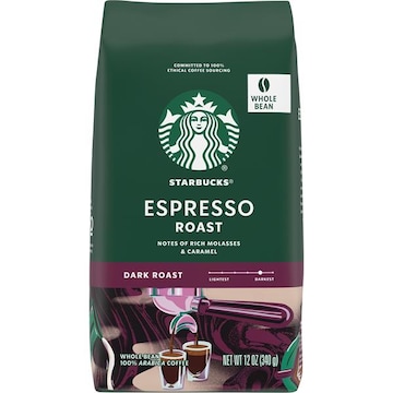 Starbucks Coffee, 100% Arabica, Whole Bean, Dark Roast, Espresso Roast