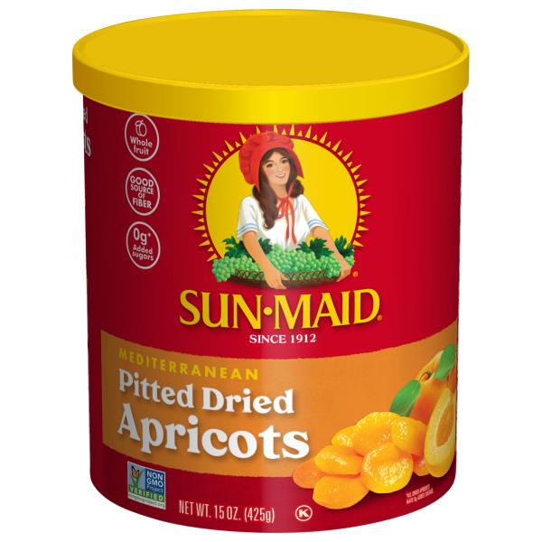 SunMaid® Mediterranean Pitted Dried Apricot 15oz Resealable Canister Publix Super Markets