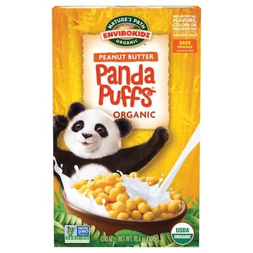 Nature's Path Organic EnviroKidz Cereal, Organic, Peanut Butter, Panda Puffs