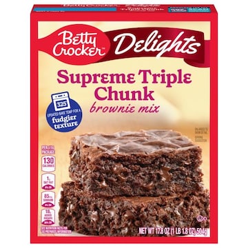 Betty Crocker Delights Supreme Triple Chunk Brownie Mix