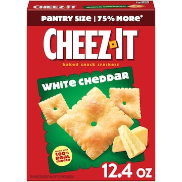 Cheez-It Cheese Crackers White Cheddar, Baked Snack Crackers