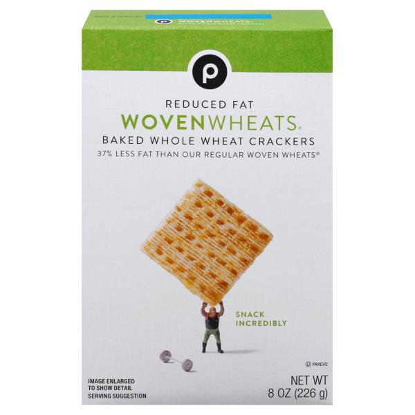 Publix Crackers, Reduced Fat, Woven Wheats Publix Super Markets