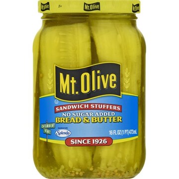 Mt. Olive No Sugar Added Bread & Butter Sandwich Stuffers