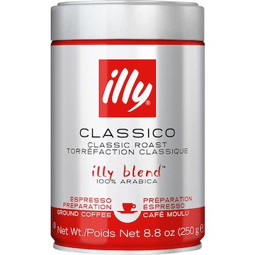 Illy Illy Blend Coffee, 100% Arabica, Ground, Classic Roast, Classico