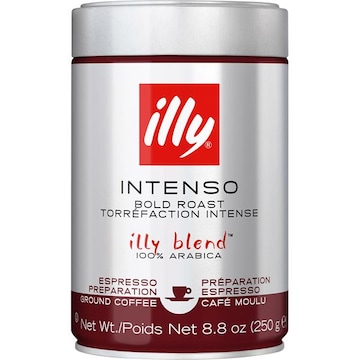 Illy Coffee, 100% Arabica, Ground, Bold Roast, Intenso