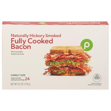 Publix Fully Cooked, Hickory Smoked Bacon