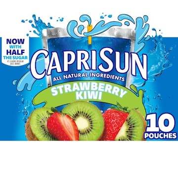 Capri Sun Strawberry Kiwi Naturally Flavored Juice Drink Blend