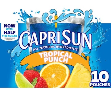 Capri Sun Tropical Punch Naturally Flavored Juice Drink Blend