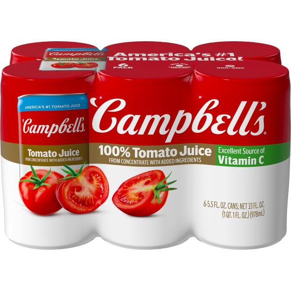 Campbell's® Tomato Juice 100% Tomato Juice | Publix Super Markets