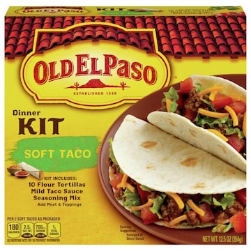 Old El Paso Dinner Kit, Taco, Soft