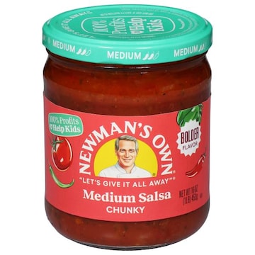 Newman's Own Salsa, Chunky, Medium, Bolder Flavor